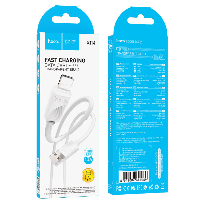 Cable USB to iP “X114 Energy”