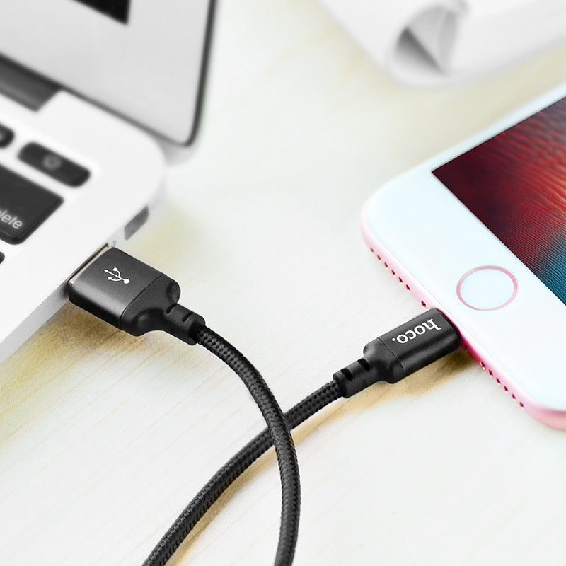 Cable USB to Lightning “X14 Times speed” charging data sync canned package