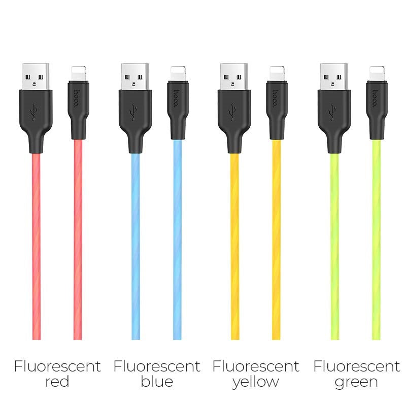 Cable USB to Lightning “X21 Plus fluorescent” charging data sync