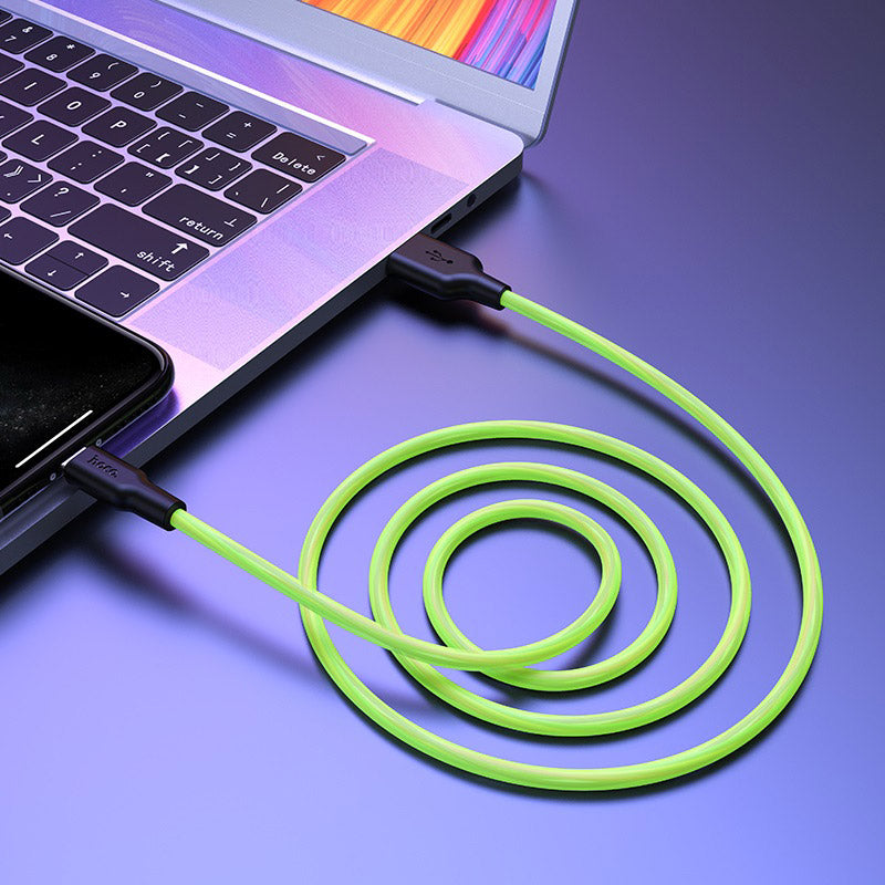 Cable USB to Lightning “X21 Plus fluorescent” charging data sync