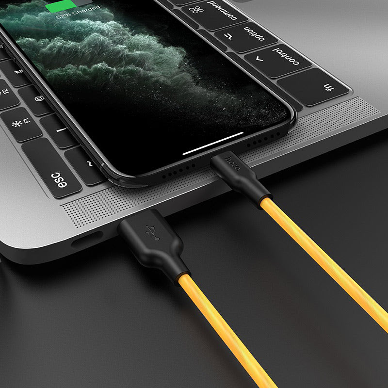 Cable USB to Lightning “X21 Plus fluorescent” charging data sync