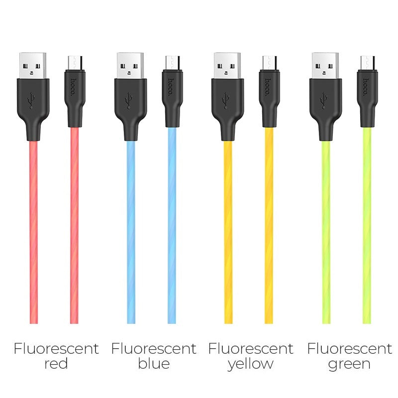 Cable USB to Micro-USB “X21 Plus fluorescent” charging data sync