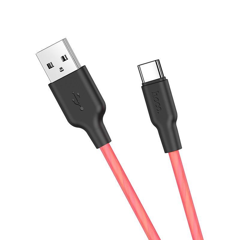 Cable USB to Type-C “X21 Plus fluorescent” charging data sync