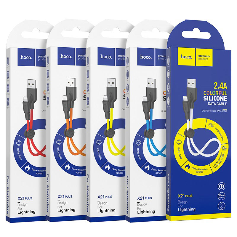 Cable USB to Lightning “X21 Plus” charging data sync 0.25m