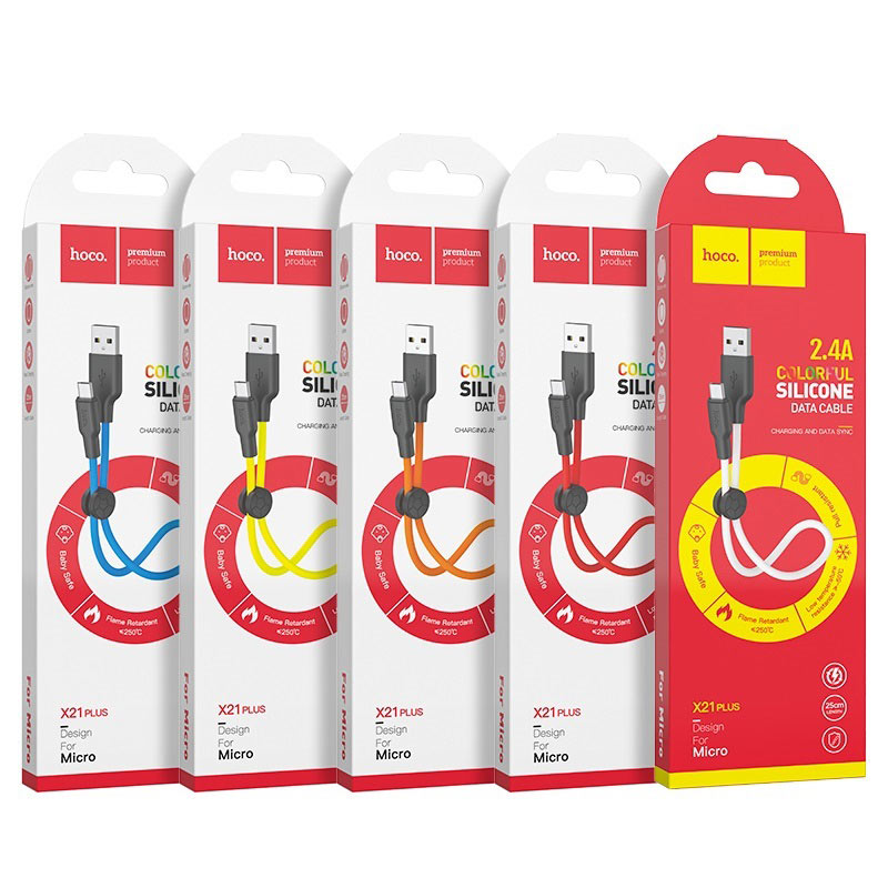 Cable USB to Micro-USB “X21 Plus” charging data sync 0.25m