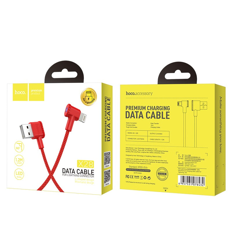 Cable USB to Lightning «X28 Premium» charging data sync