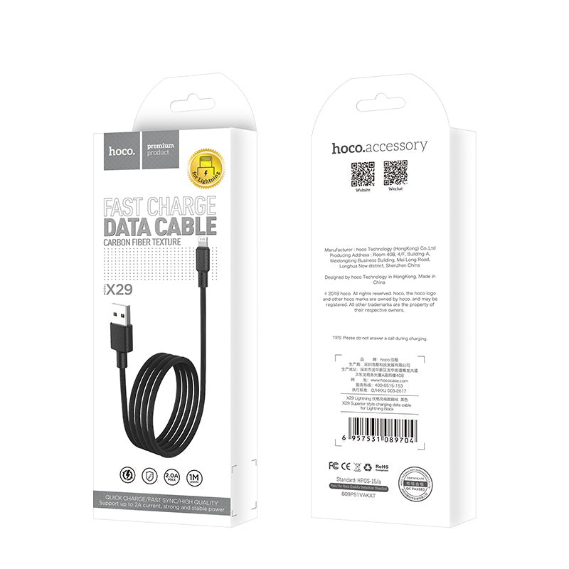 Cable USB to Lightning “X29 Superior style” charging data sync