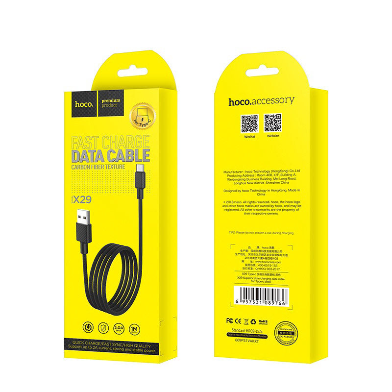 Cable USB to Type-C “X29 Superior style” charging data sync