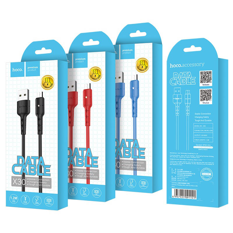 Cable USB to Micro-USB “X30 Star” charging data sync