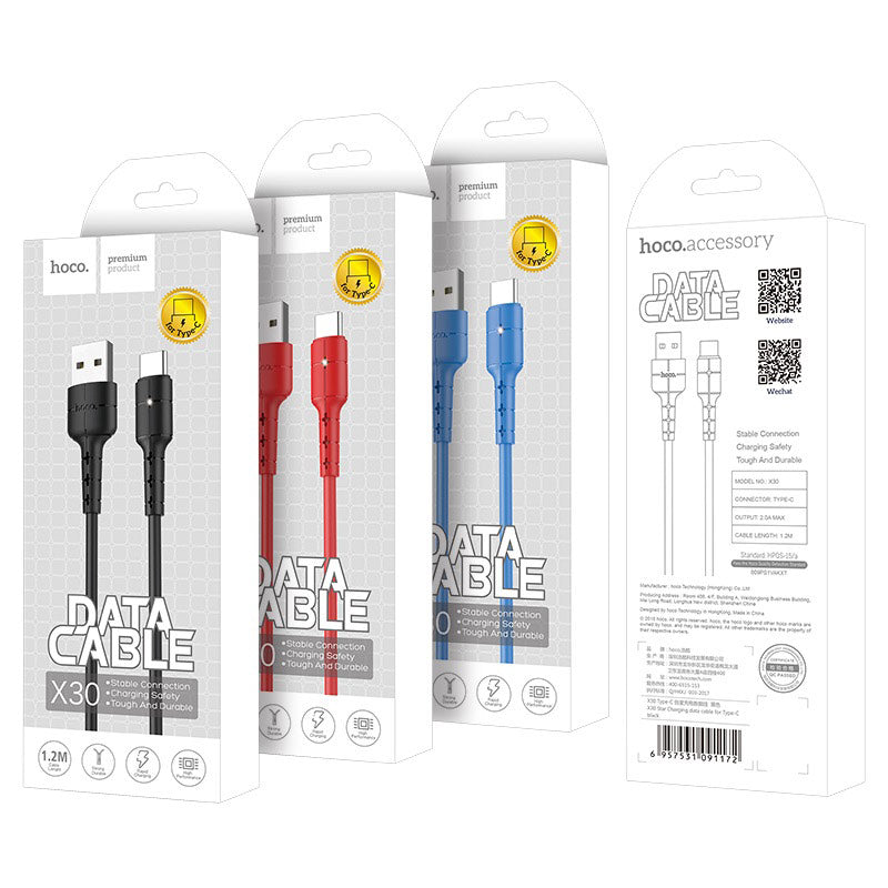 Cable USB to Type-C “X30 Star” charging data sync