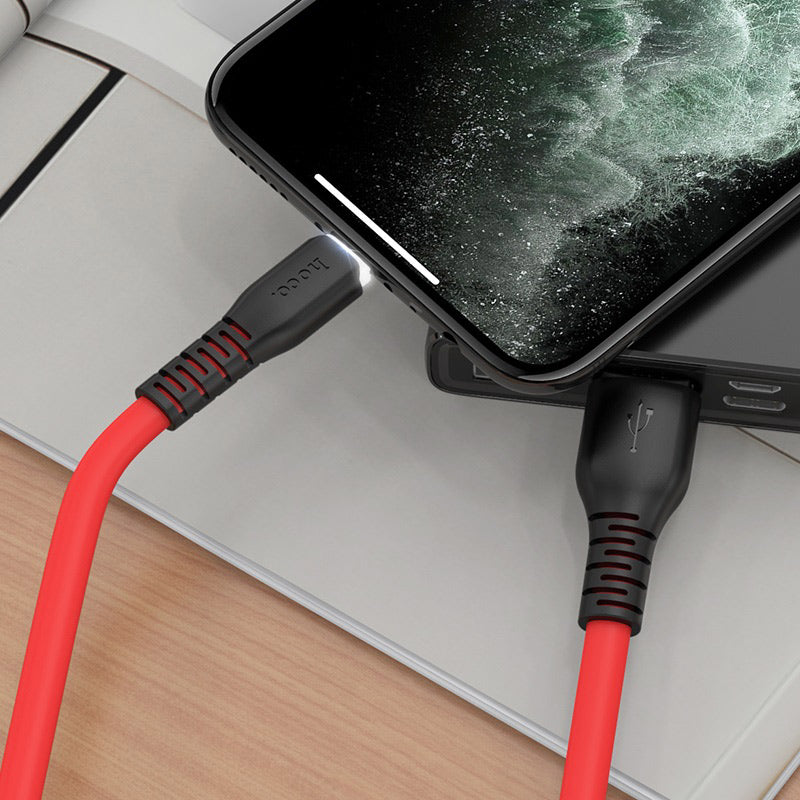 Cable USB to Lightning “X44 Soft silicone” charging data sync