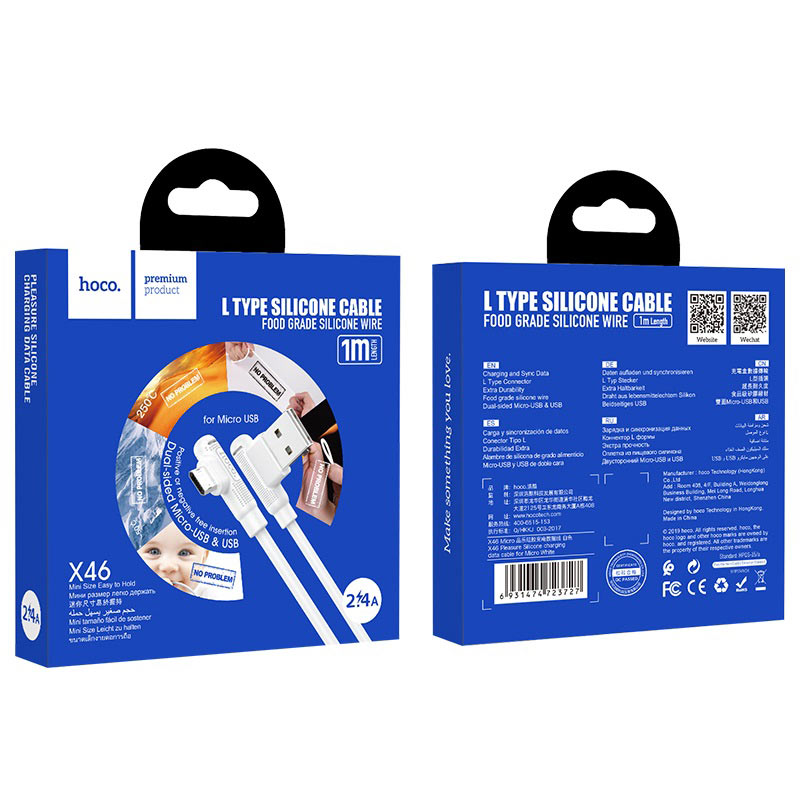 Cable USB to Micro-USB “X46 Pleasure” charging data sync