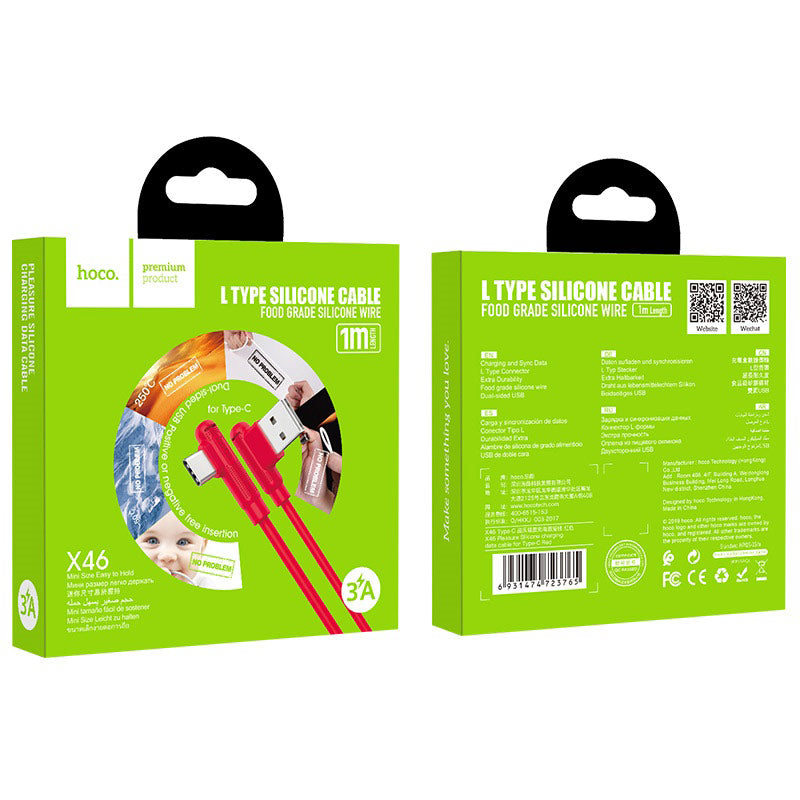 Cable USB to Type-C “X46 Pleasure” charging data sync