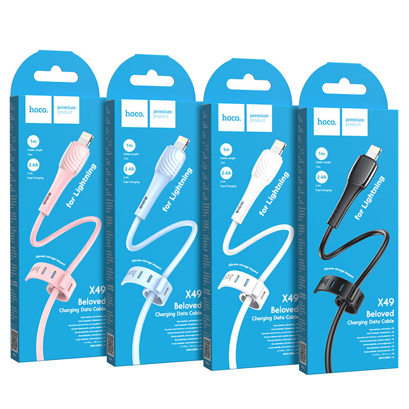 Cable USB to Lightning “X49 Beloved” charging data sync