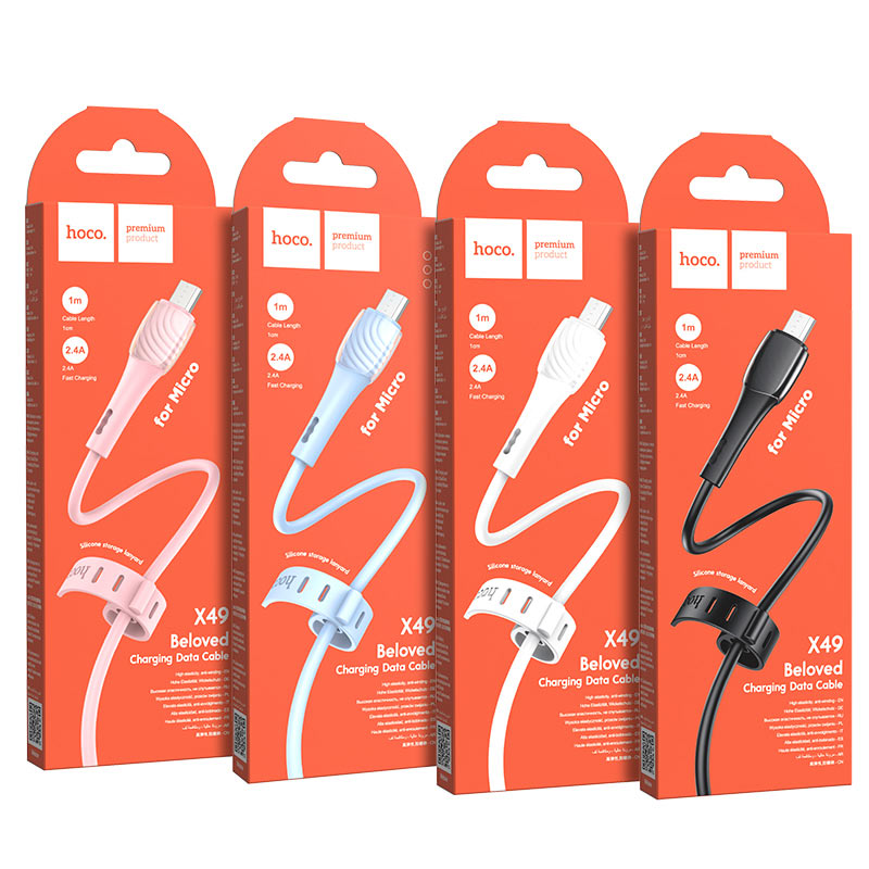 Cable USB to Micro-USB “X49 Beloved” charging data sync