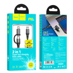 Cable 2-in-1 “X50 Exquisito PD” 60W charging data sync