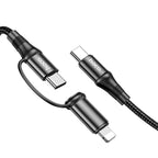Cable 2-in-1 “X50 Exquisito PD” 60W charging data sync