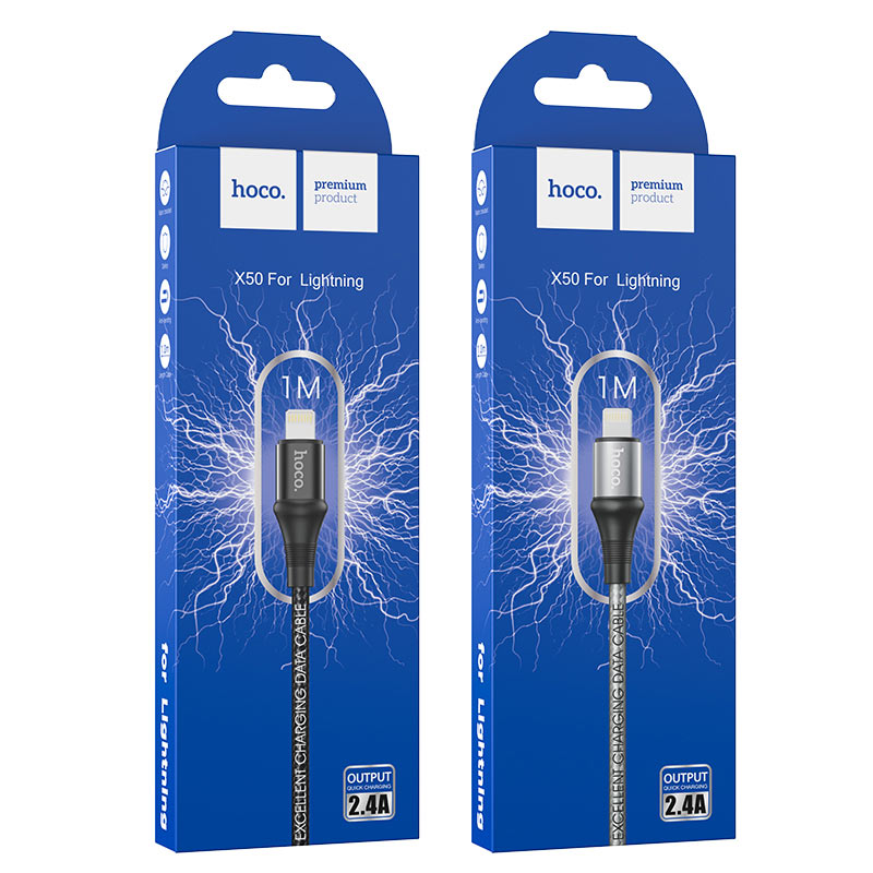 Cable USB to Lightning “X50 Excellent” charging data sync