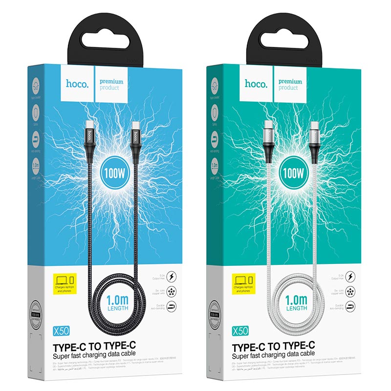 Cable Type-C to Type-C “X50 Exquisito” 100W charging data sync