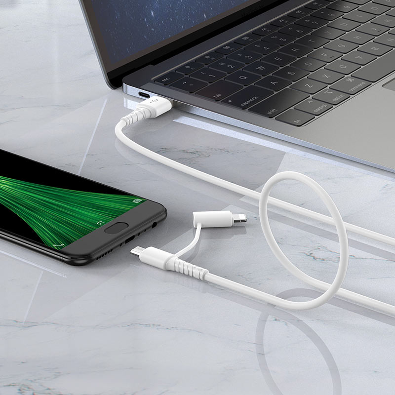 Cable 2-in-1 USB to Lightning / Micro-USB “X54 Cool dual”