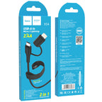 Cable 2-in-1 USB to Lightning / Micro-USB “X54 Cool dual”