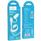 Cable 2-in-1 USB to Lightning / Micro-USB “X54 Cool dual”