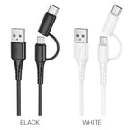 Cable 2-in-1 USB to Type-C / Micro-USB “X54 Cool dual”
