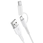 Cable 2-in-1 USB to Type-C / Micro-USB “X54 Cool dual”
