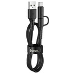 Cable 2-in-1 USB to Type-C / Micro-USB “X54 Cool dual”