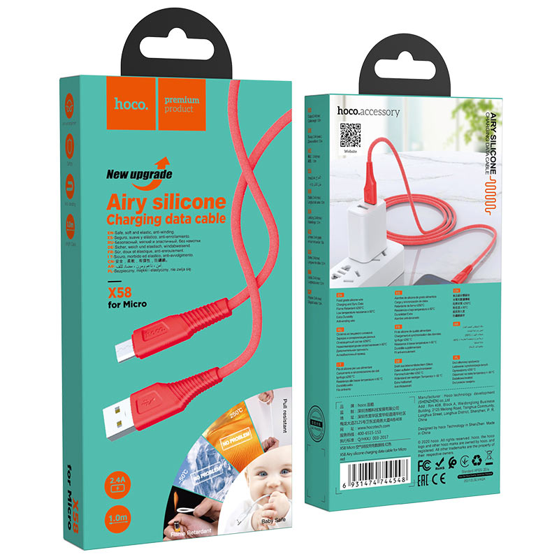 Cable USB to Micro-USB “X58 Airy” charging data sync
