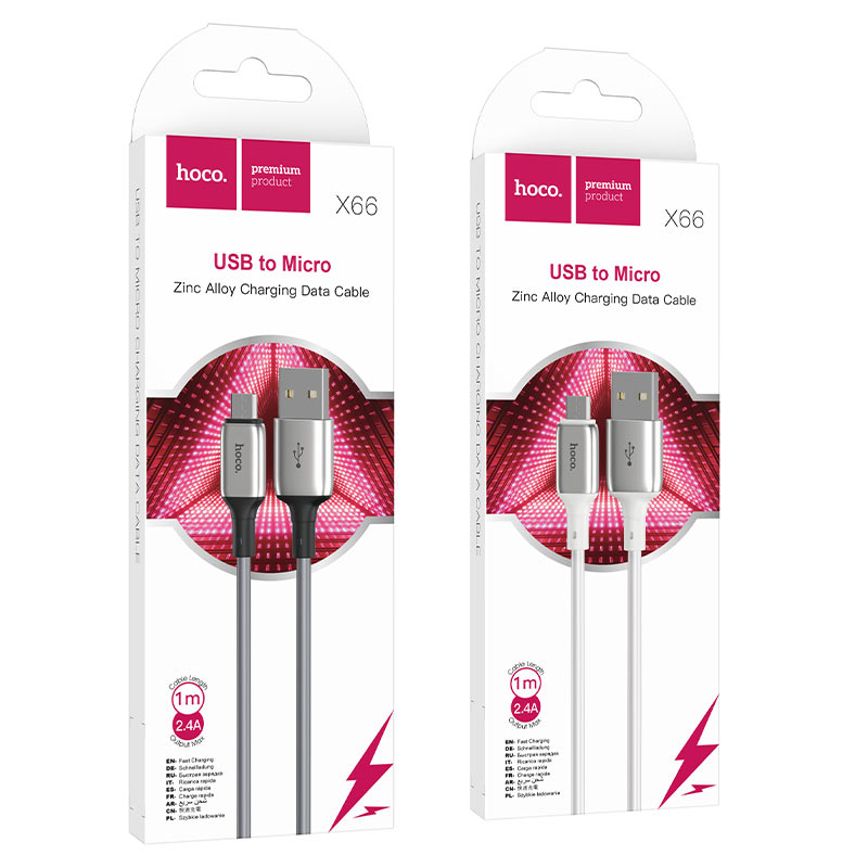 Cable USB to Micro-USB “X66 Howdy” charging data sync
