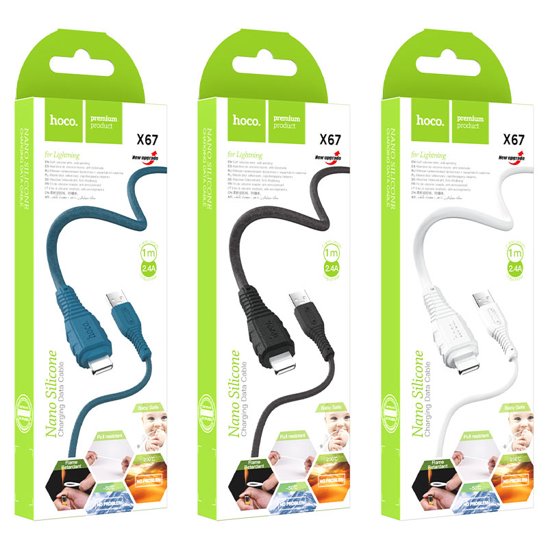 Cable USB to Lightning “X67 Nano” charging data sync
