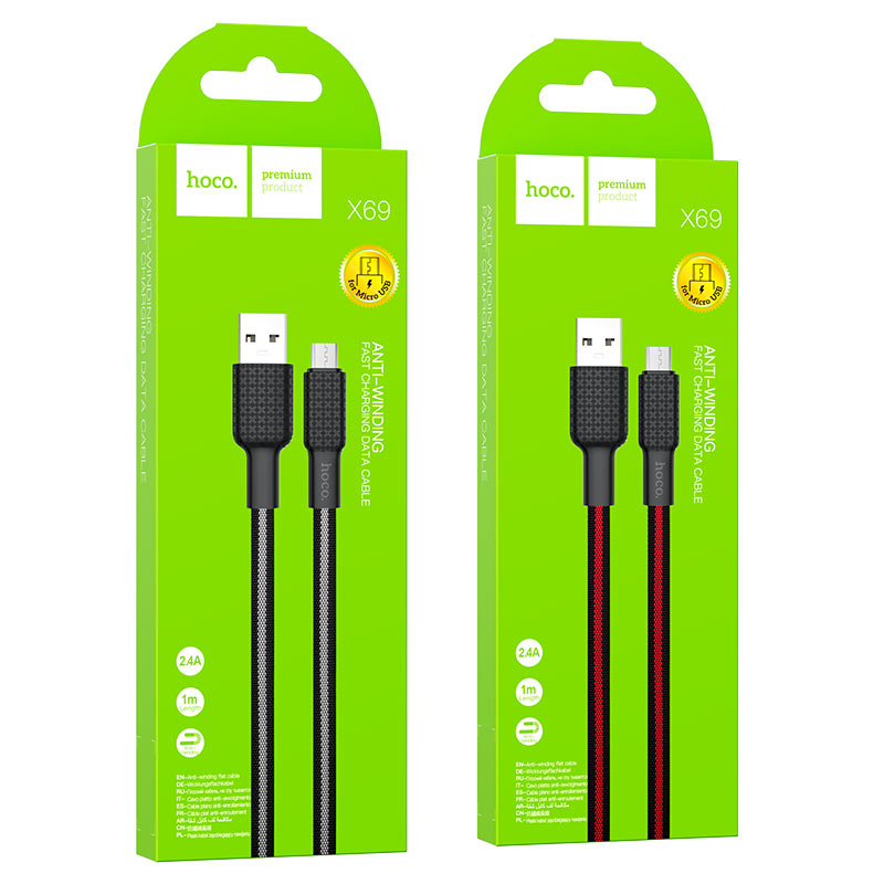 Cable USB to Micro-USB “X69 Jaeger” charging data sync