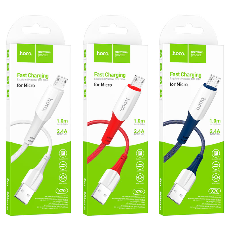 Cable USB to Micro-USB “X70 Ferry” charging data sync