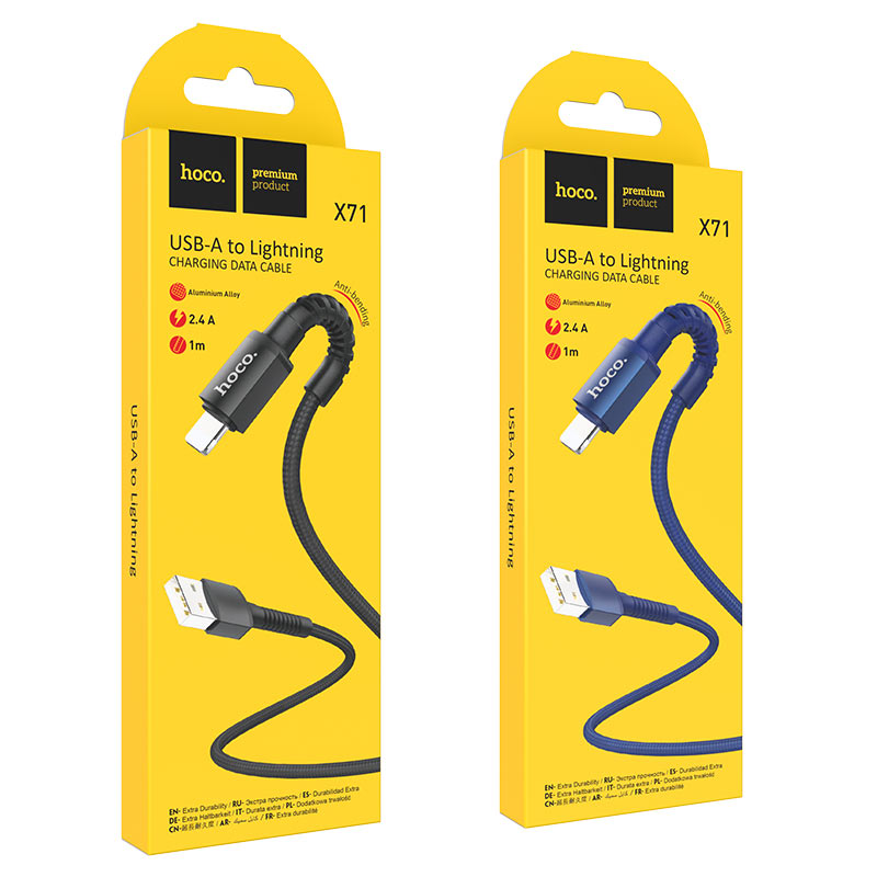 Cable USB to Lightning “X71 Especial” charging data sync