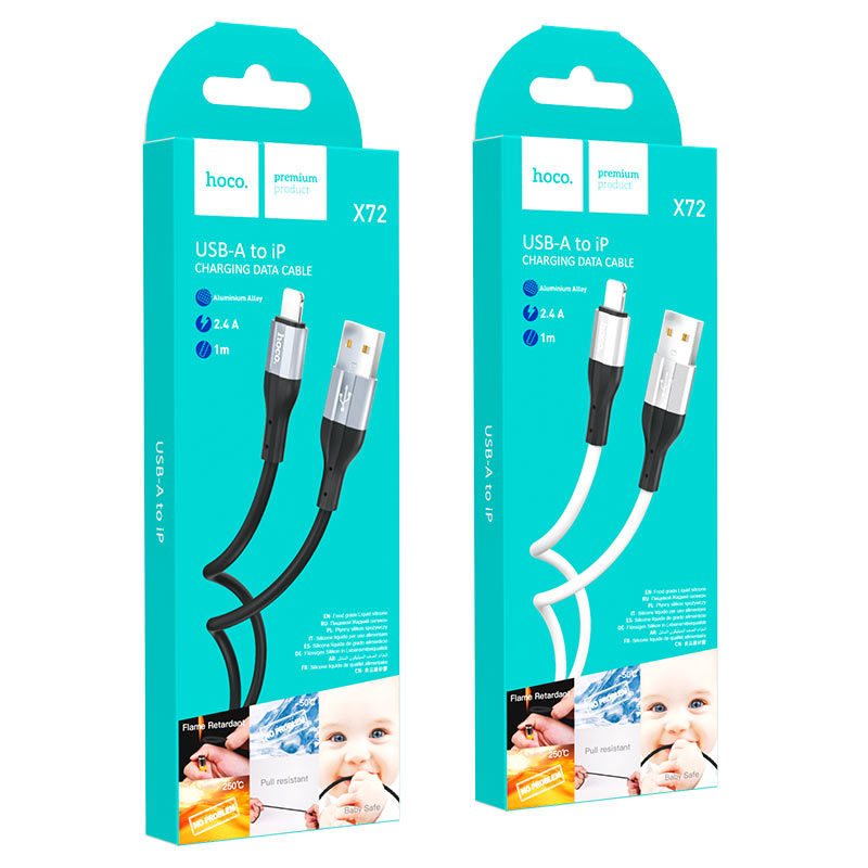 Cable USB to Lightning “X72 Creator” silicone charging data sync