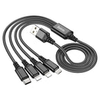 Cable 4-in-1 “X76 Super” for 2xLightning charging wire
