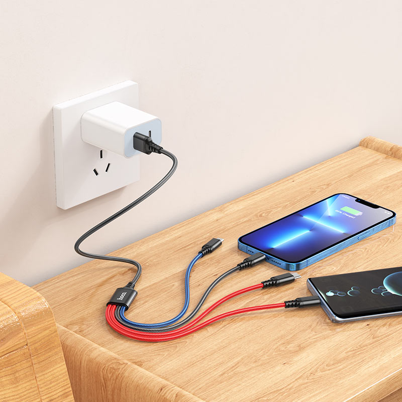 Cable 4-in-1 “X76 Super” for 2xType-C charging wire