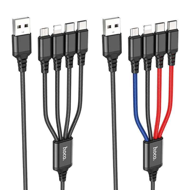 Cable 4-in-1 “X76 Super” for 2xType-C charging wire