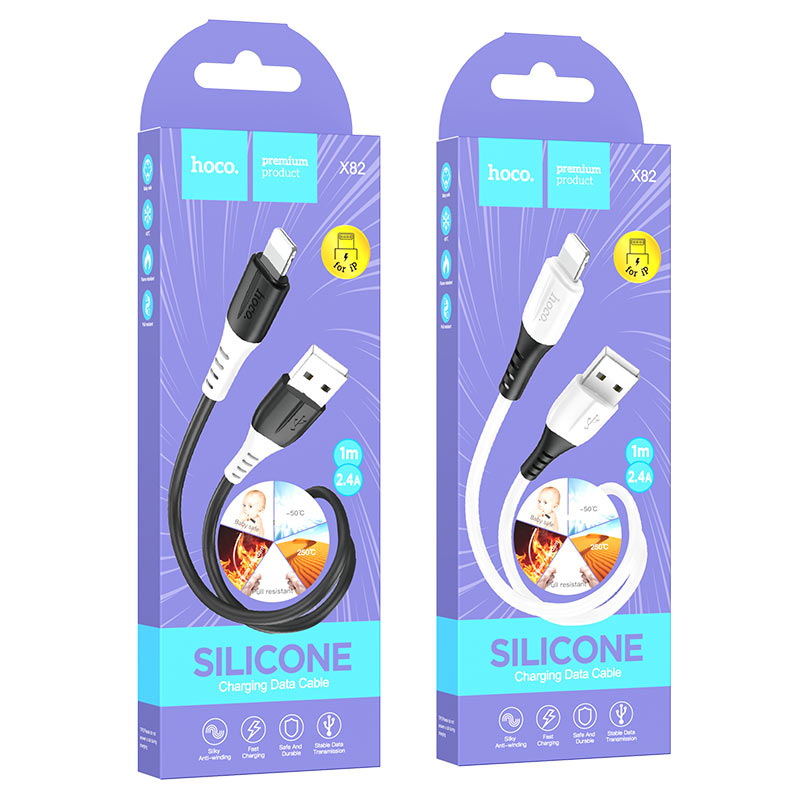 Cable USB to Lightning “X82” charging data sync