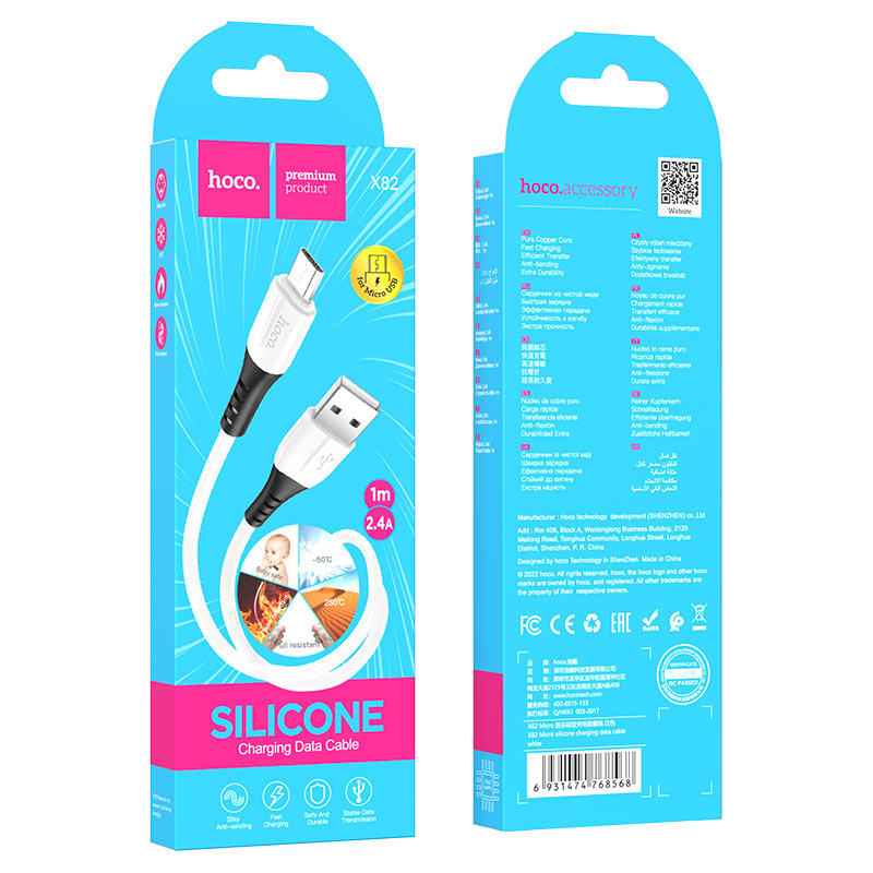 Cable USB to Micro-USB “X82” charging data sync