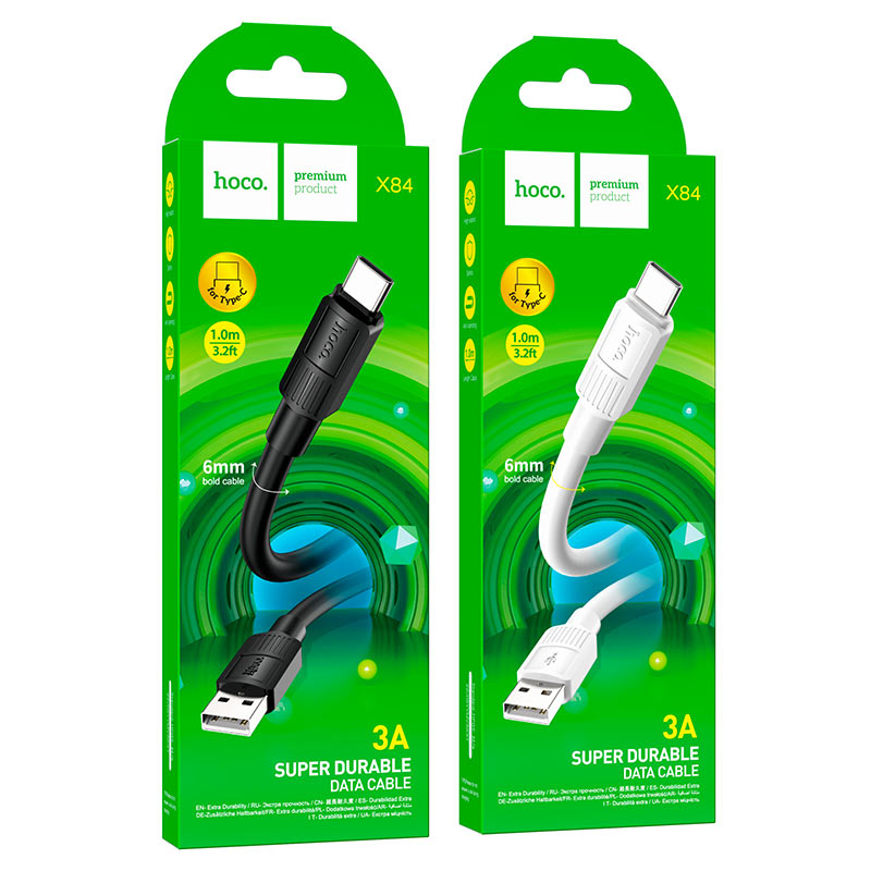 Cable USB to Type-C “X84 Solid” charging data sync