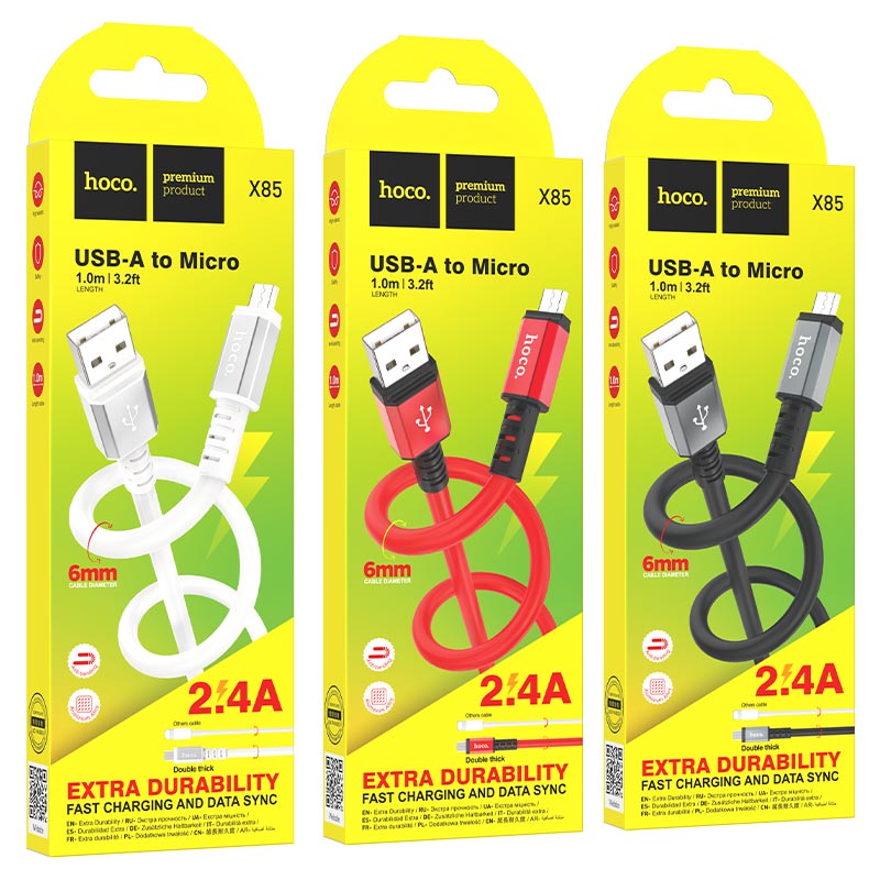 Cable USB to Micro-USB “X85 Strength” charging data sync