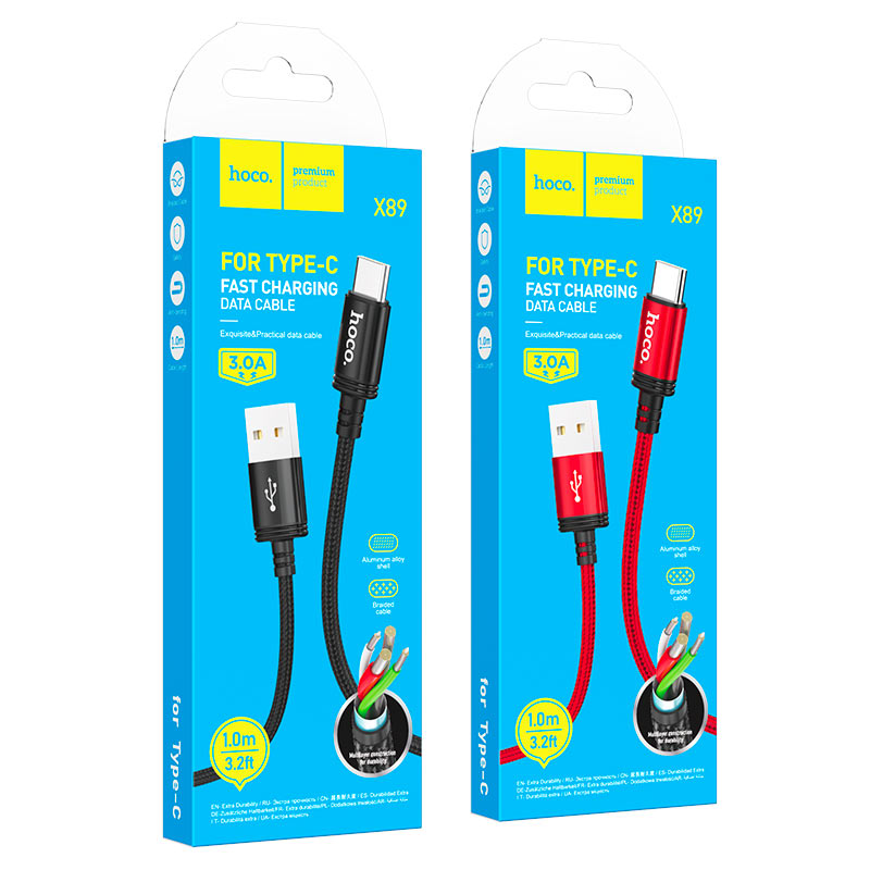 Cable USB to Type-C “X89 Wind”