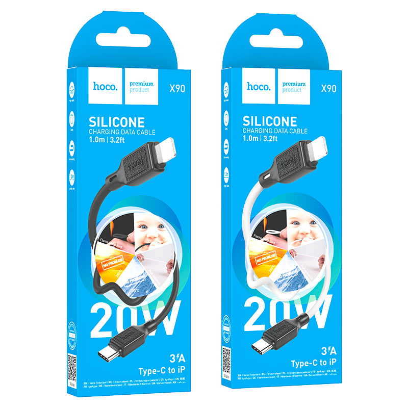 Cable Type-C to iP “X90 Cool” PD fast charge