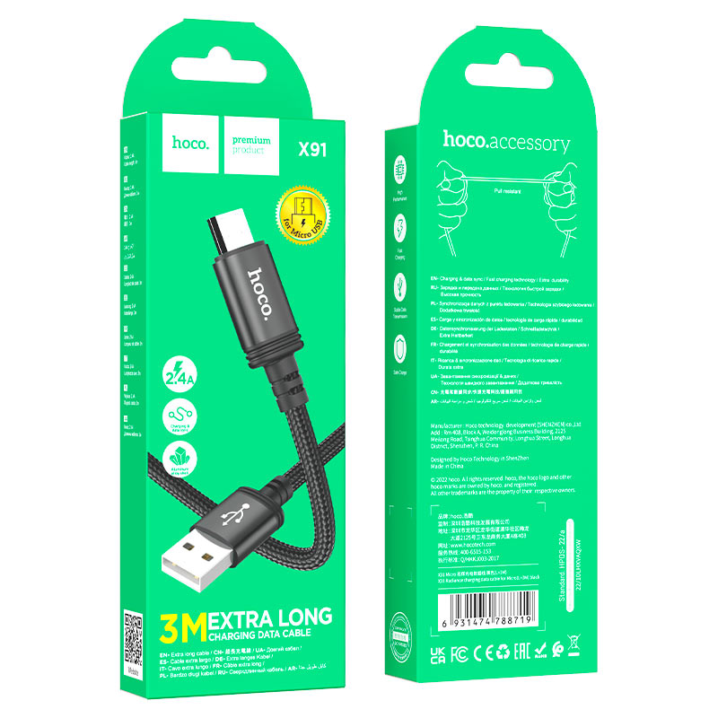 Cable USB to Micro-USB “X91 Radiance”