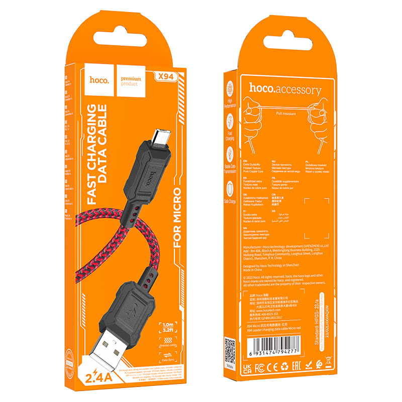Cable USB to Micro-USB “X94 Leader”