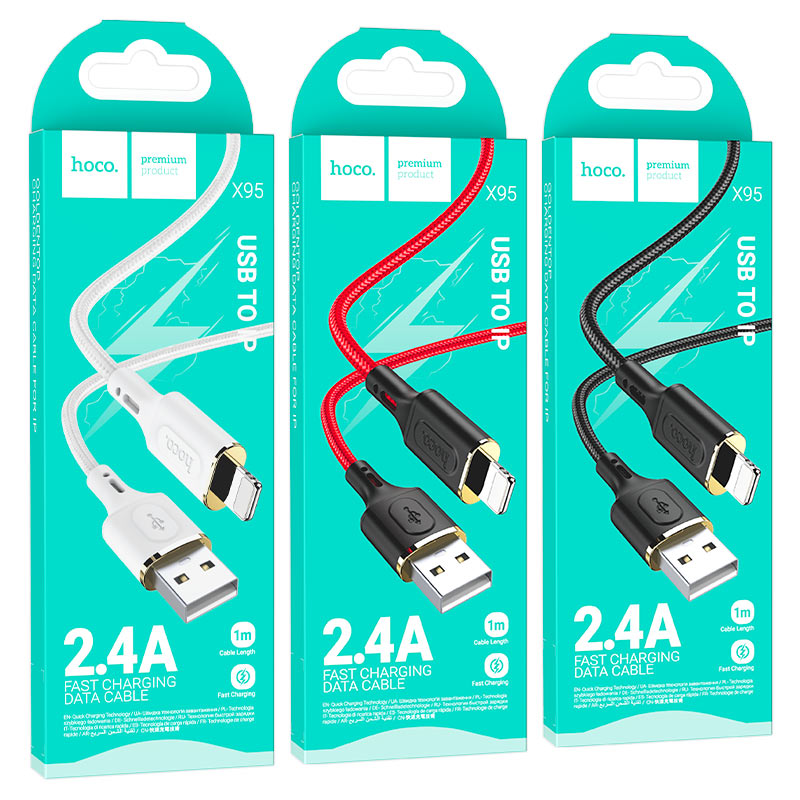 Cable USB to iP “X95 Goldentop”