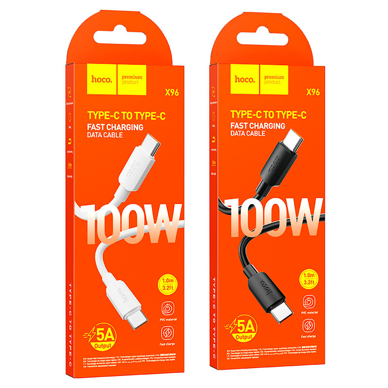 Cable Type-C to Type-C “X96 Hyper” PD 100W fast charge
