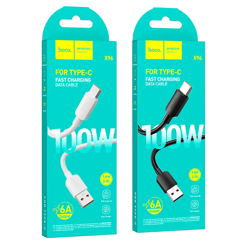 Cable USB to Type-C “X96 Hyper” 100W fast charge